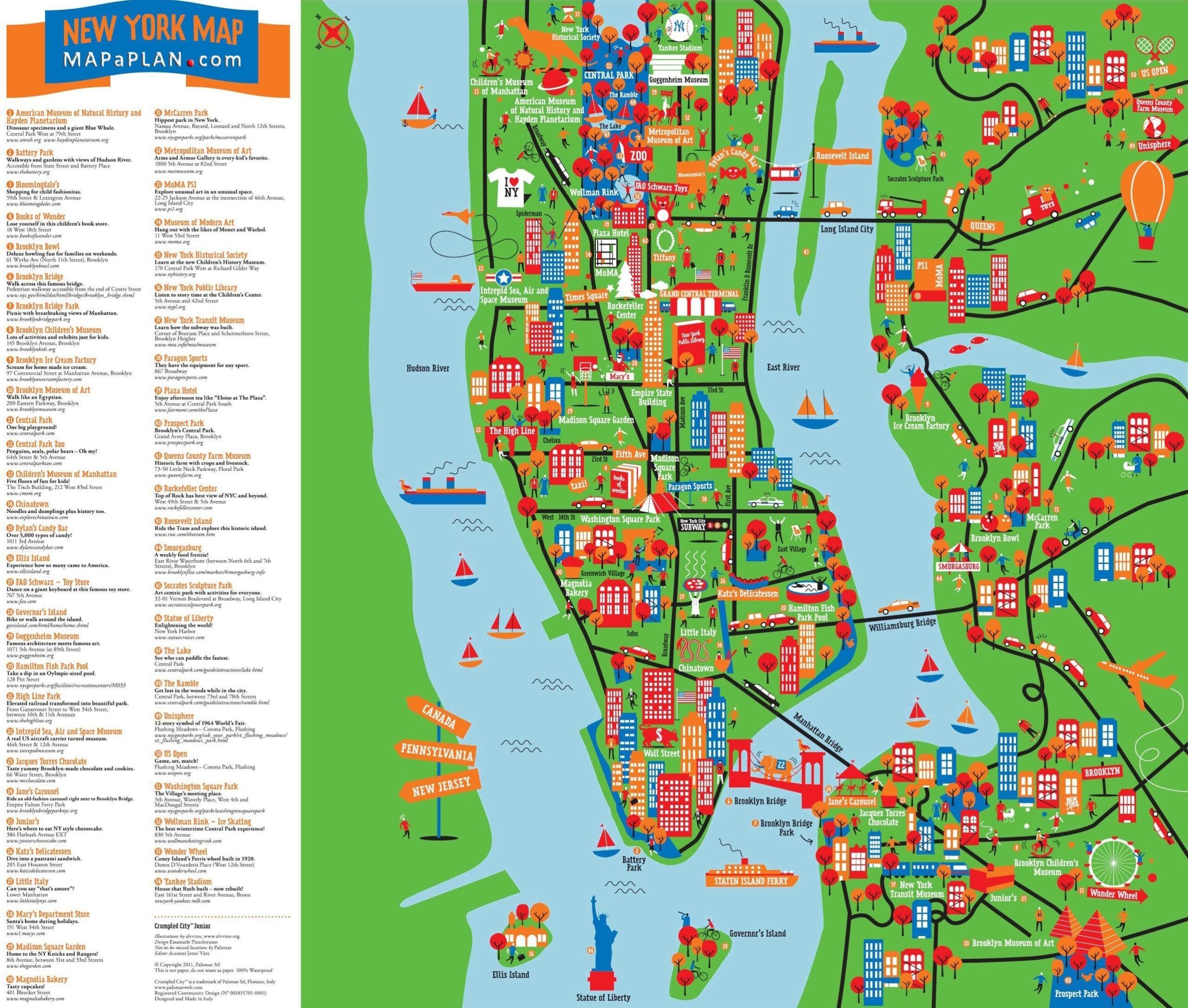 Walking Map Of Manhattan Printable