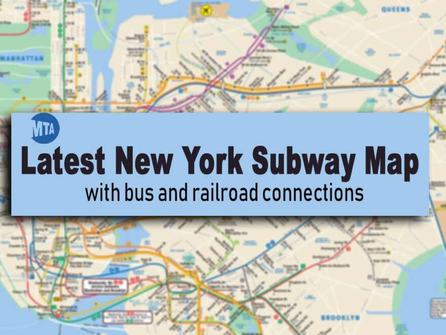 New York Subway Map Latest Version With Line And Station Changes