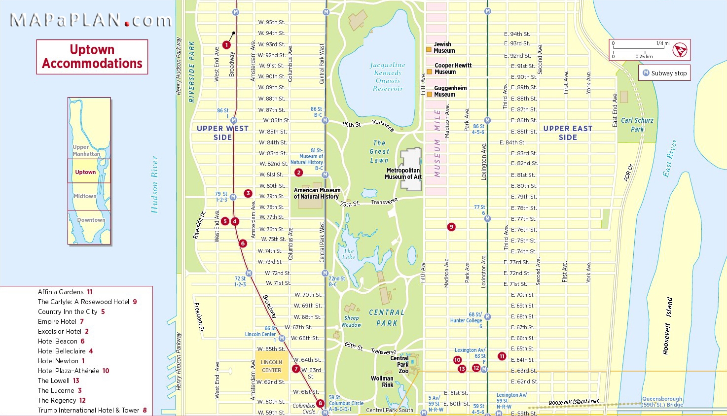 Tourist Map Of New York City Printable