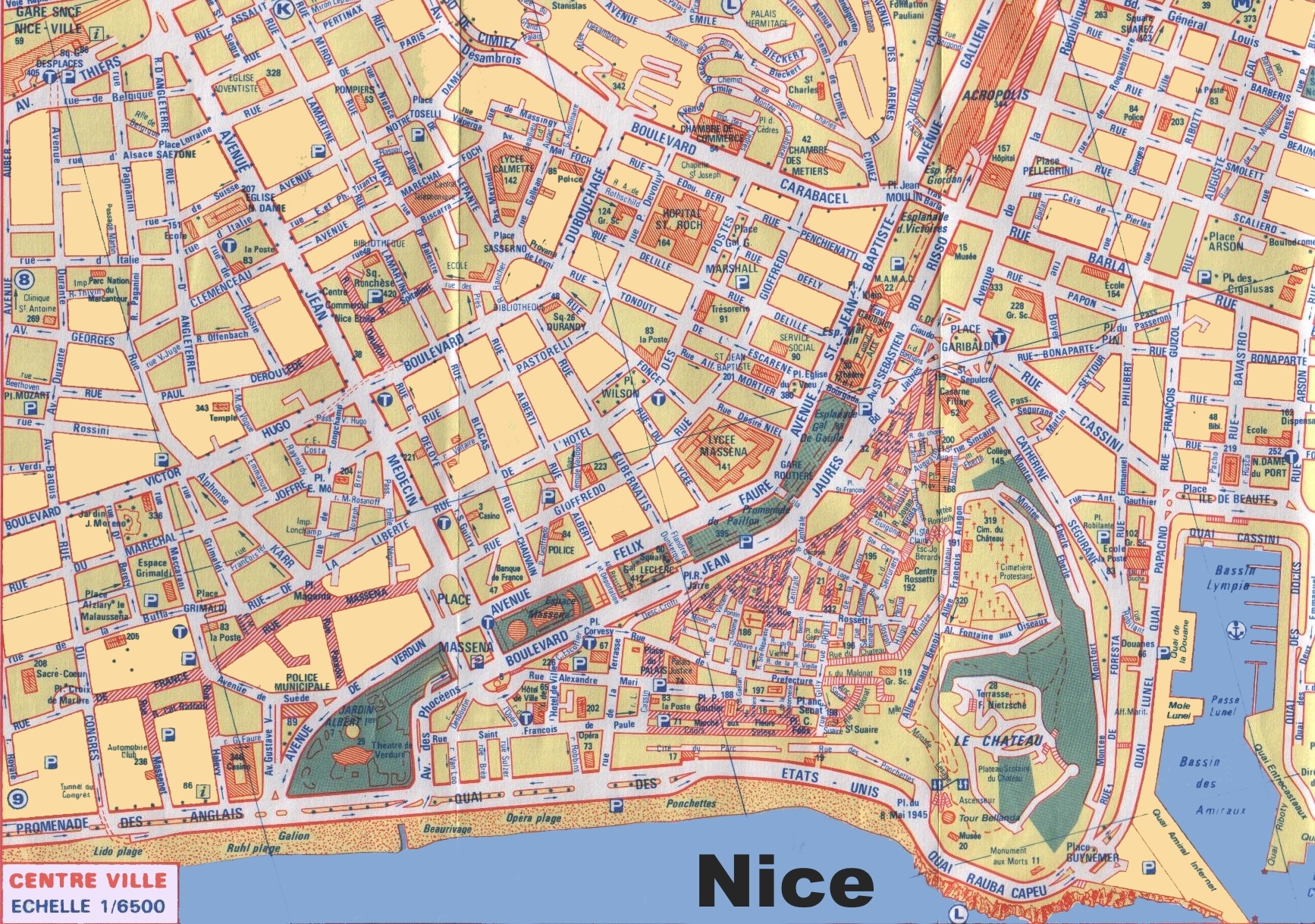 Printable Map Of Nice France
