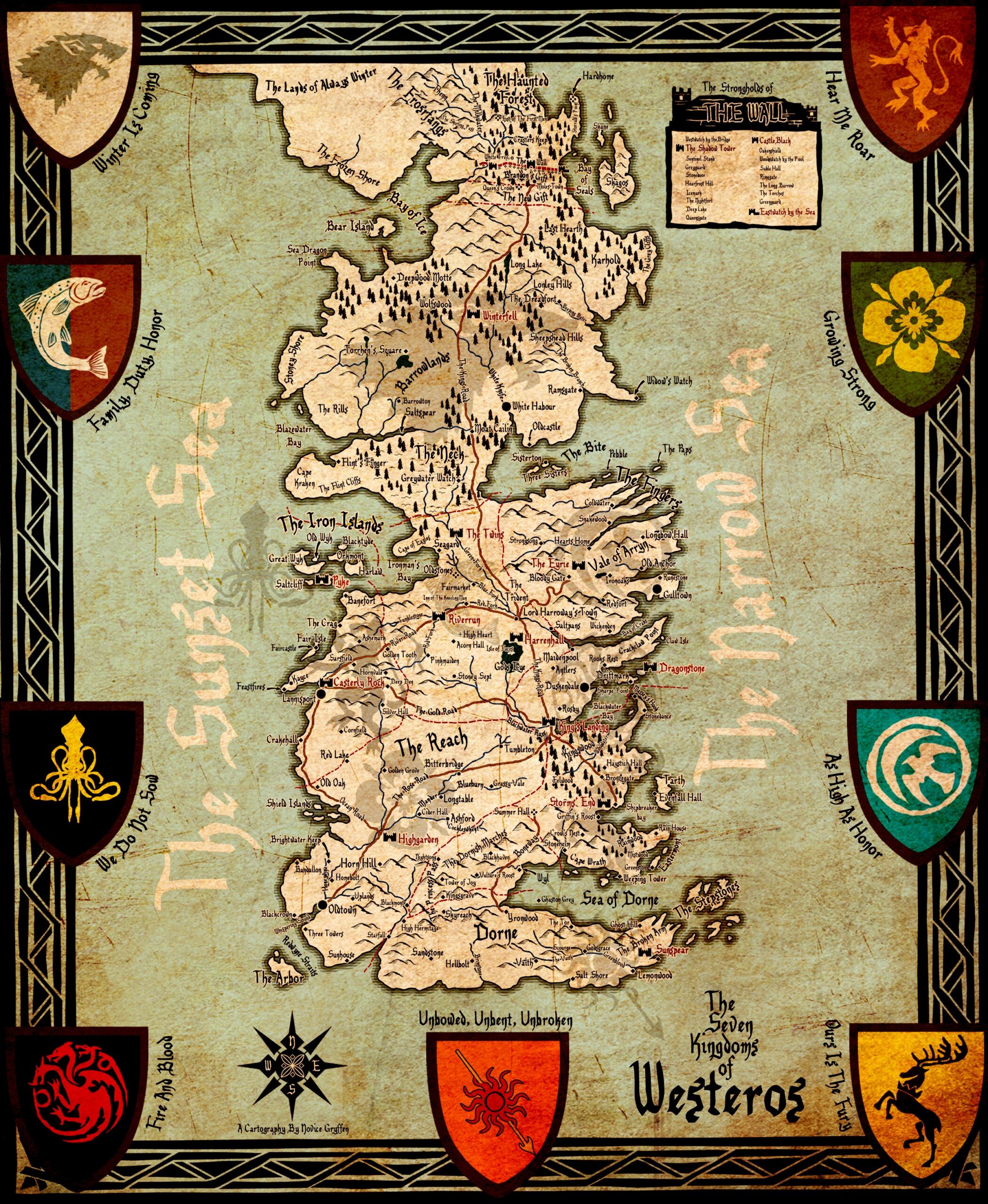 No Spoilers Where Can I Find The Best Printable Map For Westeros Essos R Asoiaf