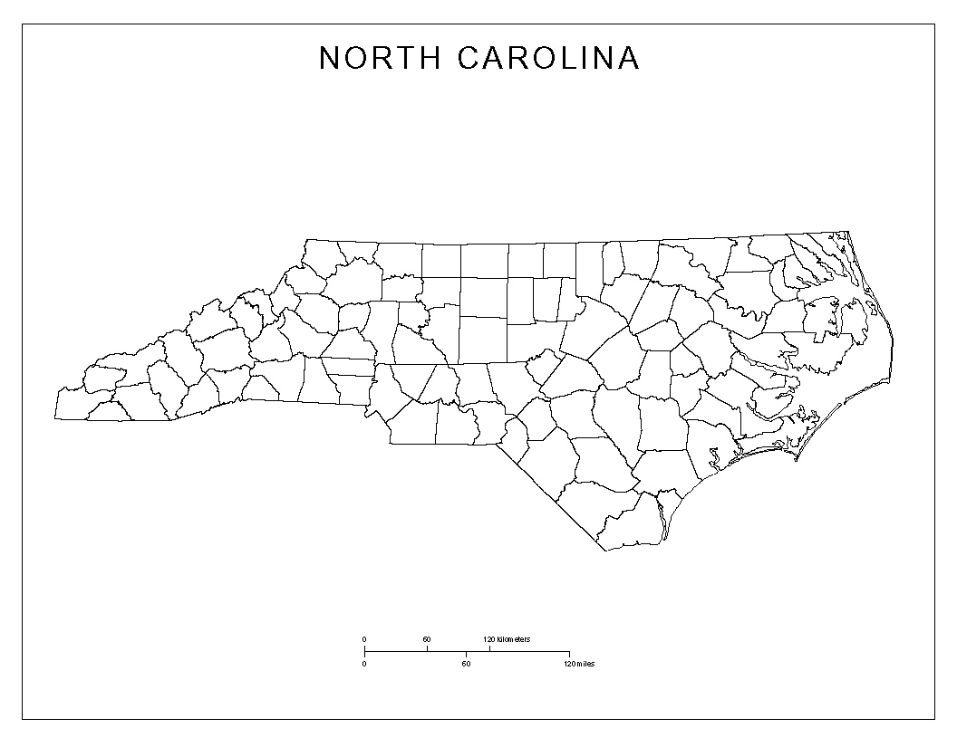 Nc County Map Printable