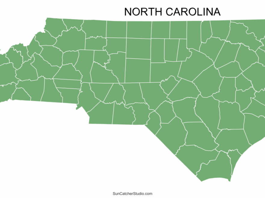 North Carolina County Map Printable State Map With County Lines Free Printables Monograms Design Tools Patterns DIY Projects