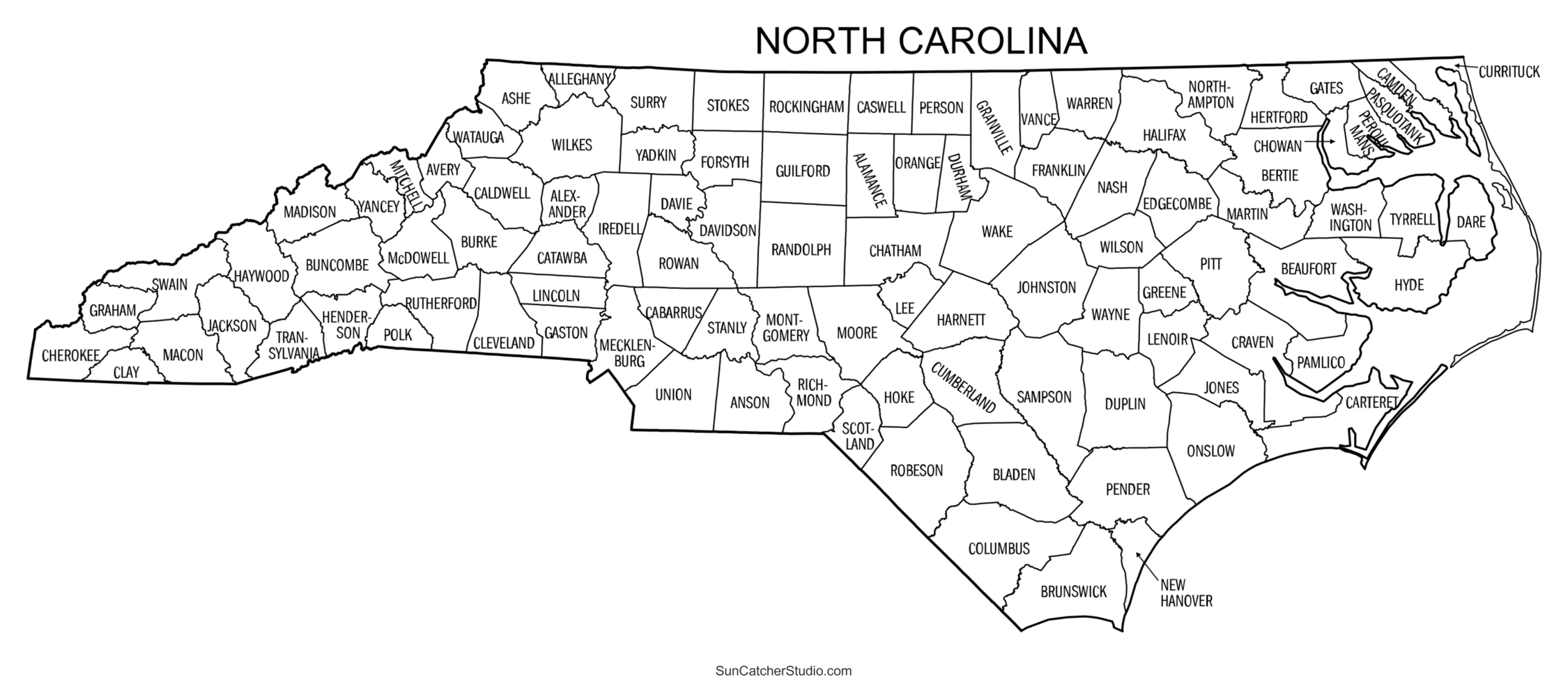 Free Printable County Maps