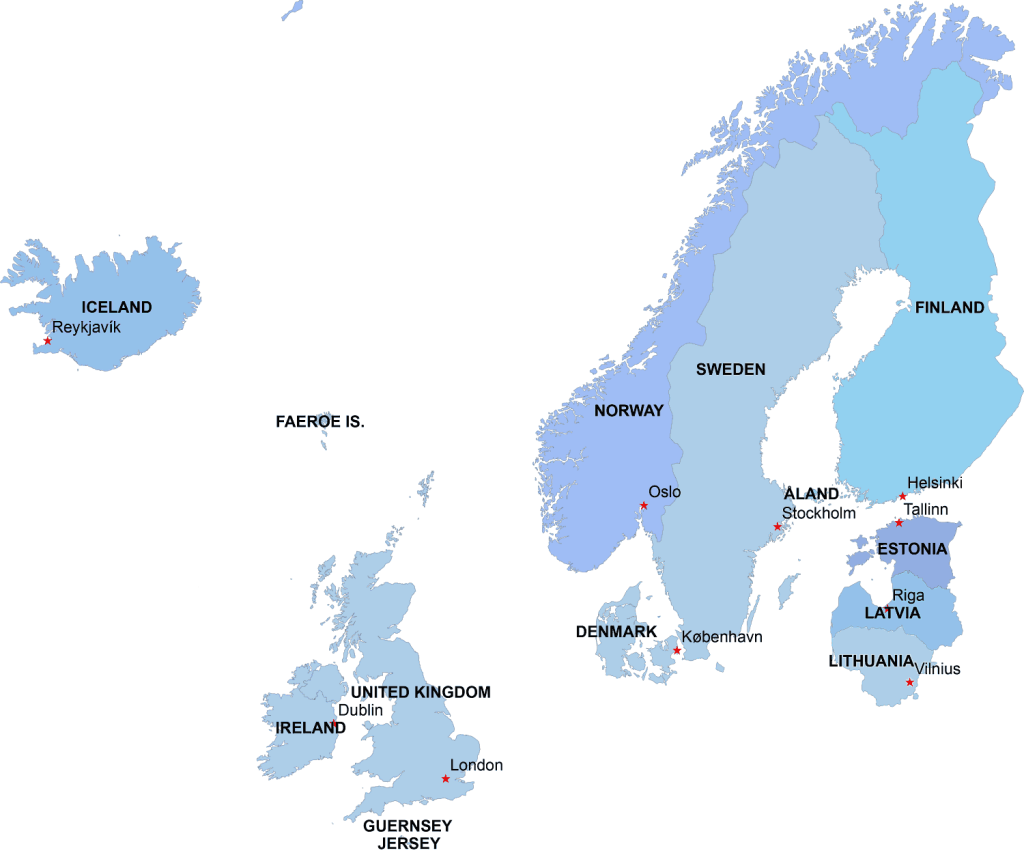 Printable Maps Of Iceland And Norway