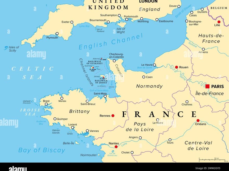 Northern France Map Hi res Stock Photography And Images Alamy