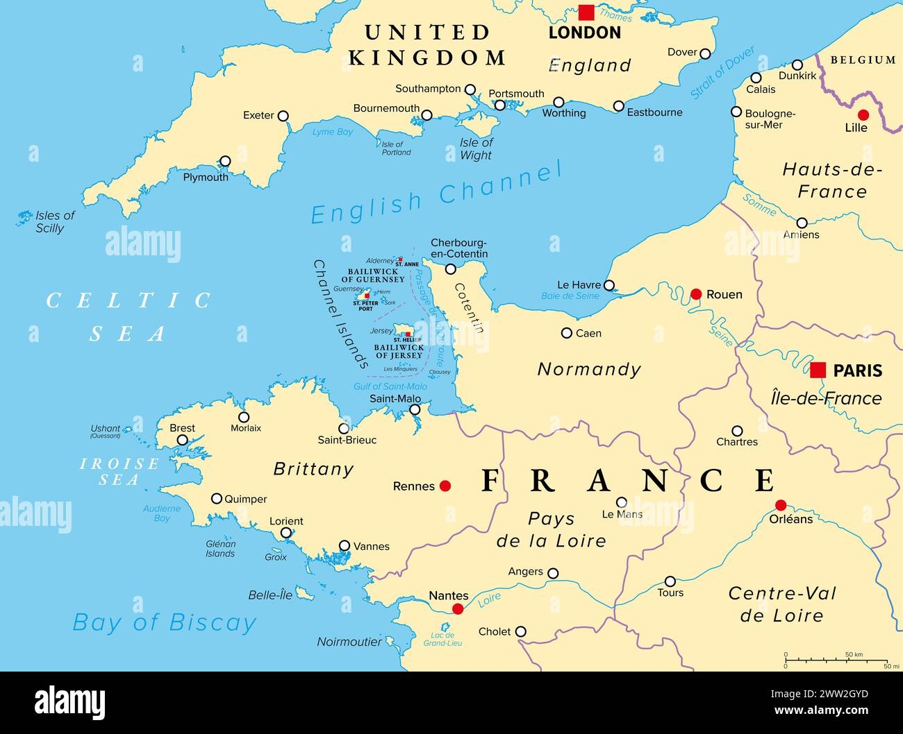 Northern France Map Hi res Stock Photography And Images Alamy