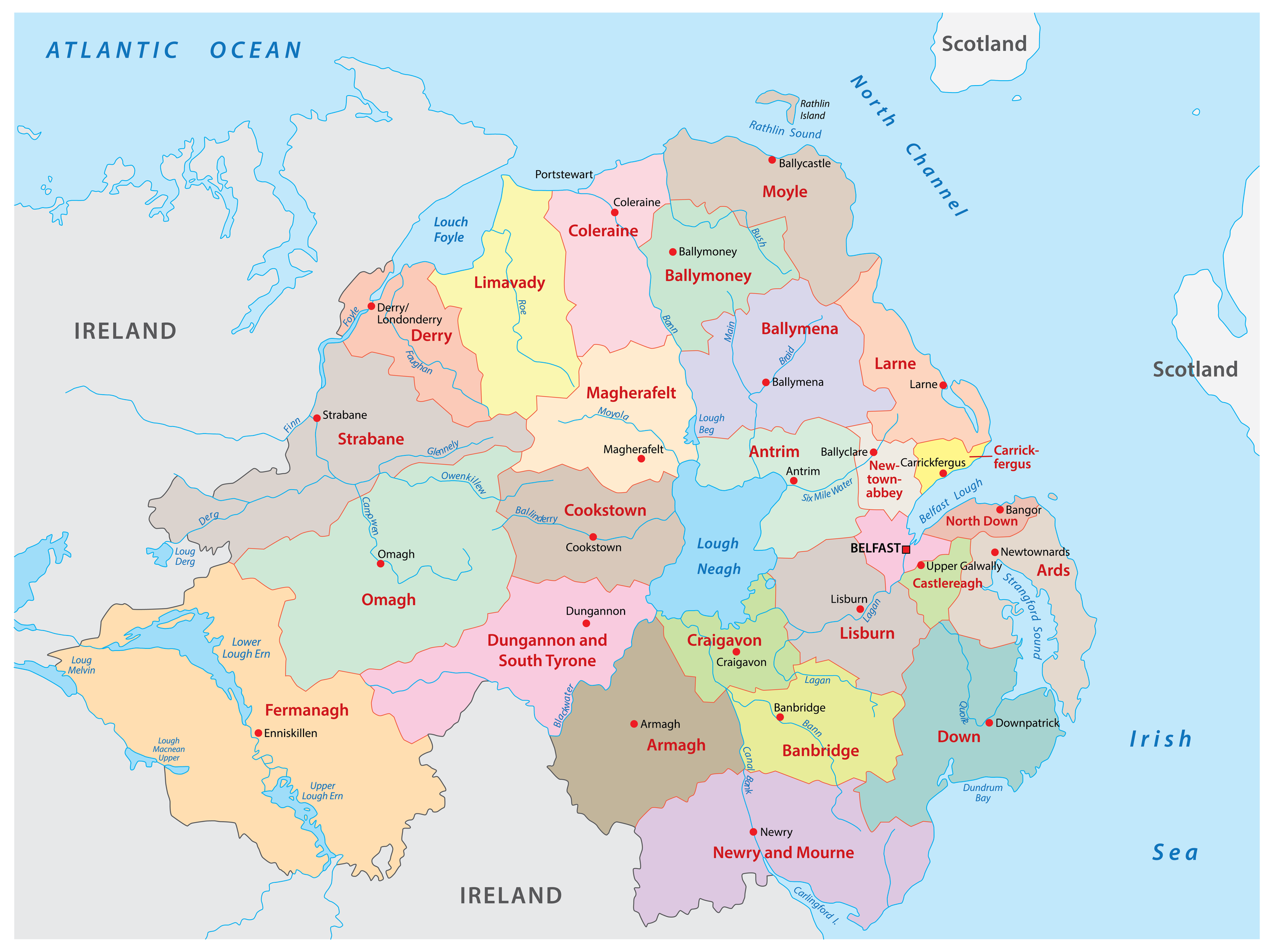 Northern Ireland Maps Facts World Atlas