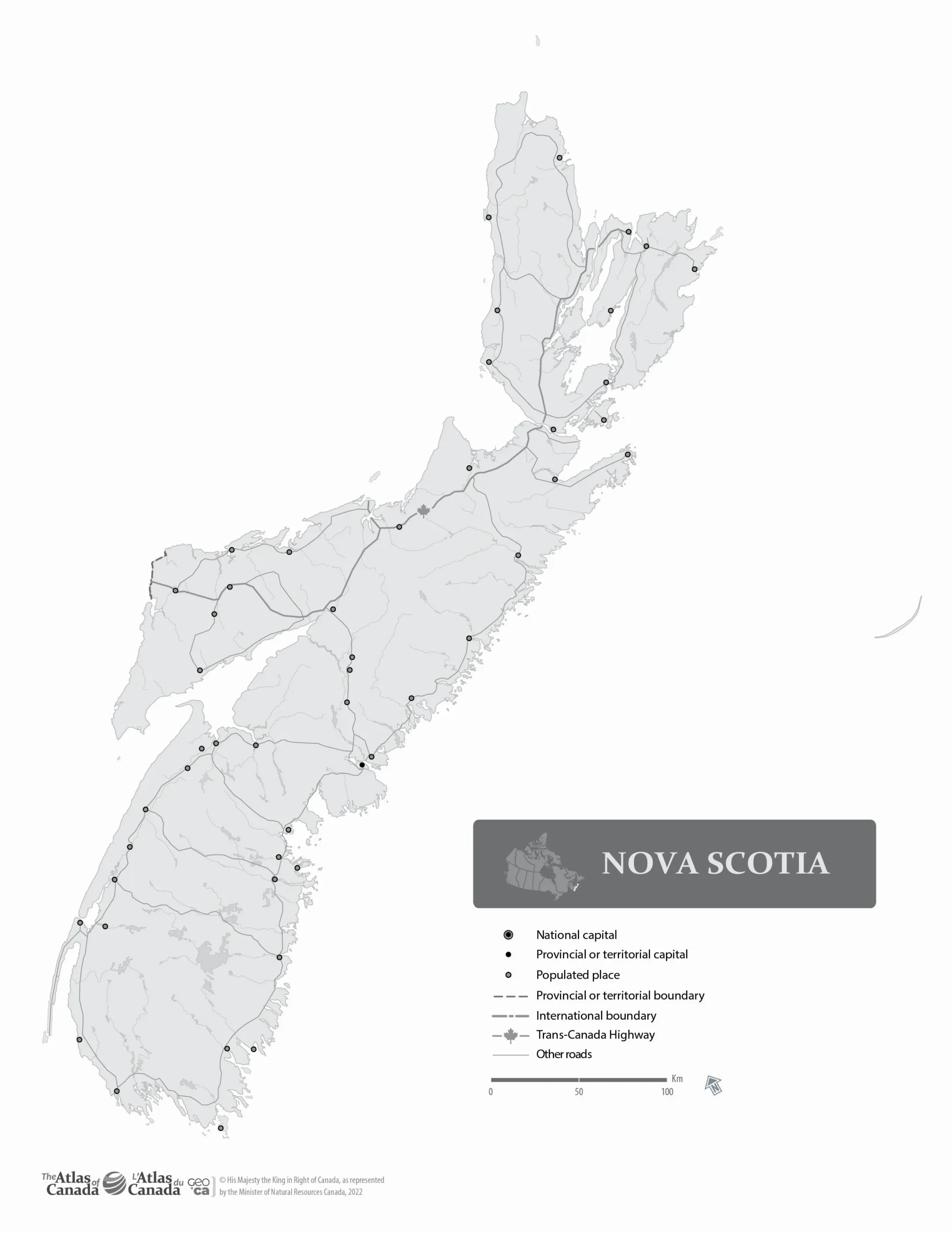 Nova Scotia Map Printable With Gpsmap
