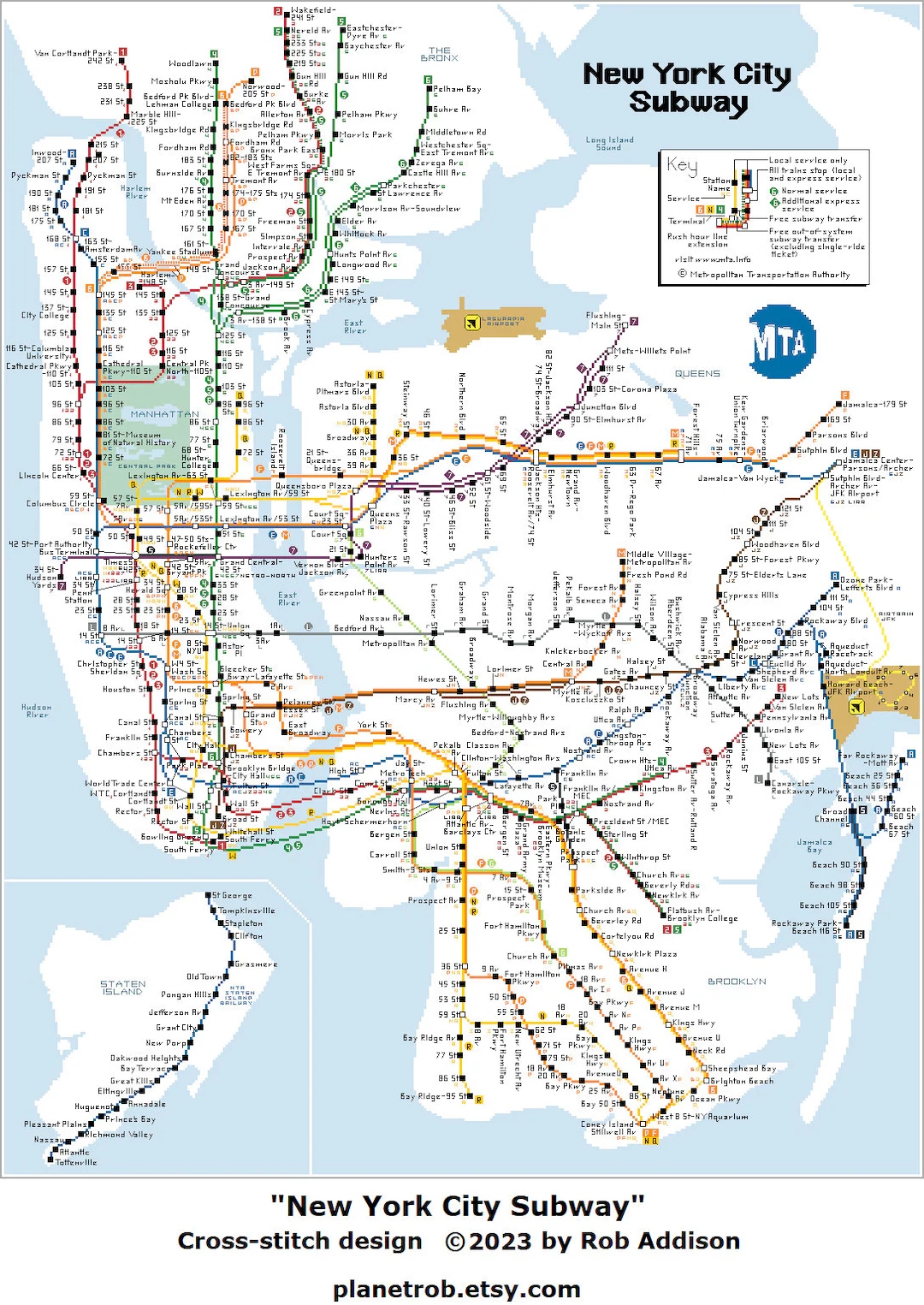 Manhattan Subway Map Printable