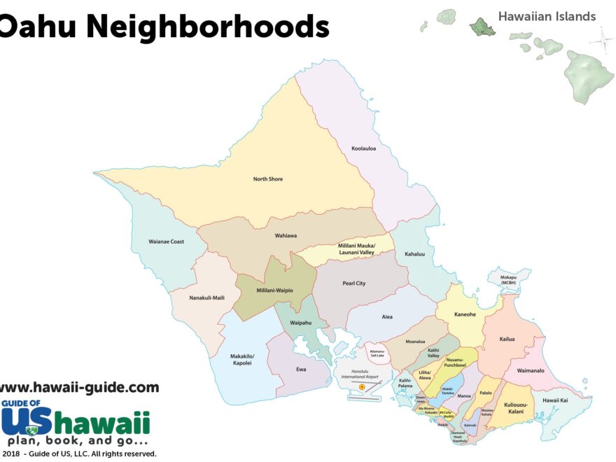 Oahu Maps Updated Travel Map Packet Printable Map HawaiiGuide
