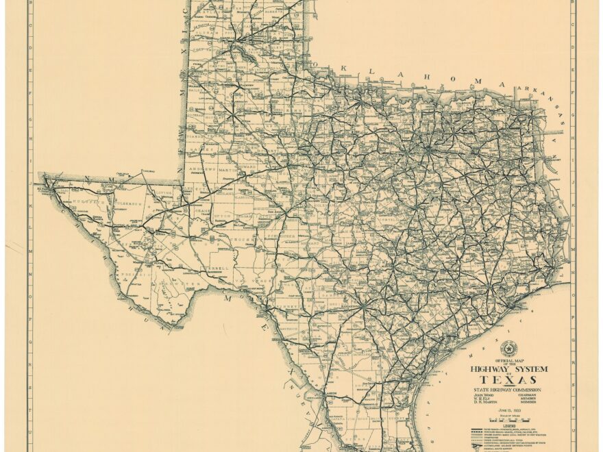 Official Map Of The Highway System Of Texas 79308 Official Map Of The Highway System Of Texas Texas State Library And Archives 79308 Official Map Of The Highway System Of