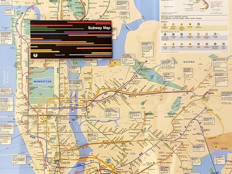 Official MTA NYC New York Subway Train Map THE MAP Full Size 23 x32 2024 EBay