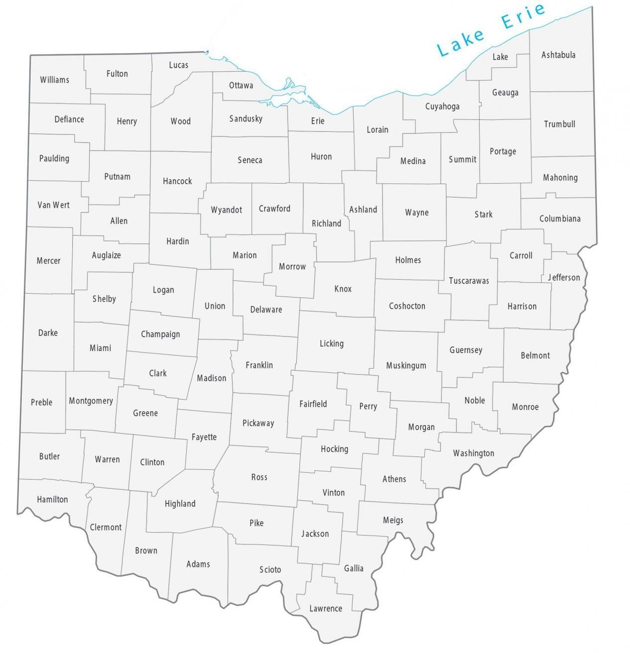 Delaware County Map Ohio Printable