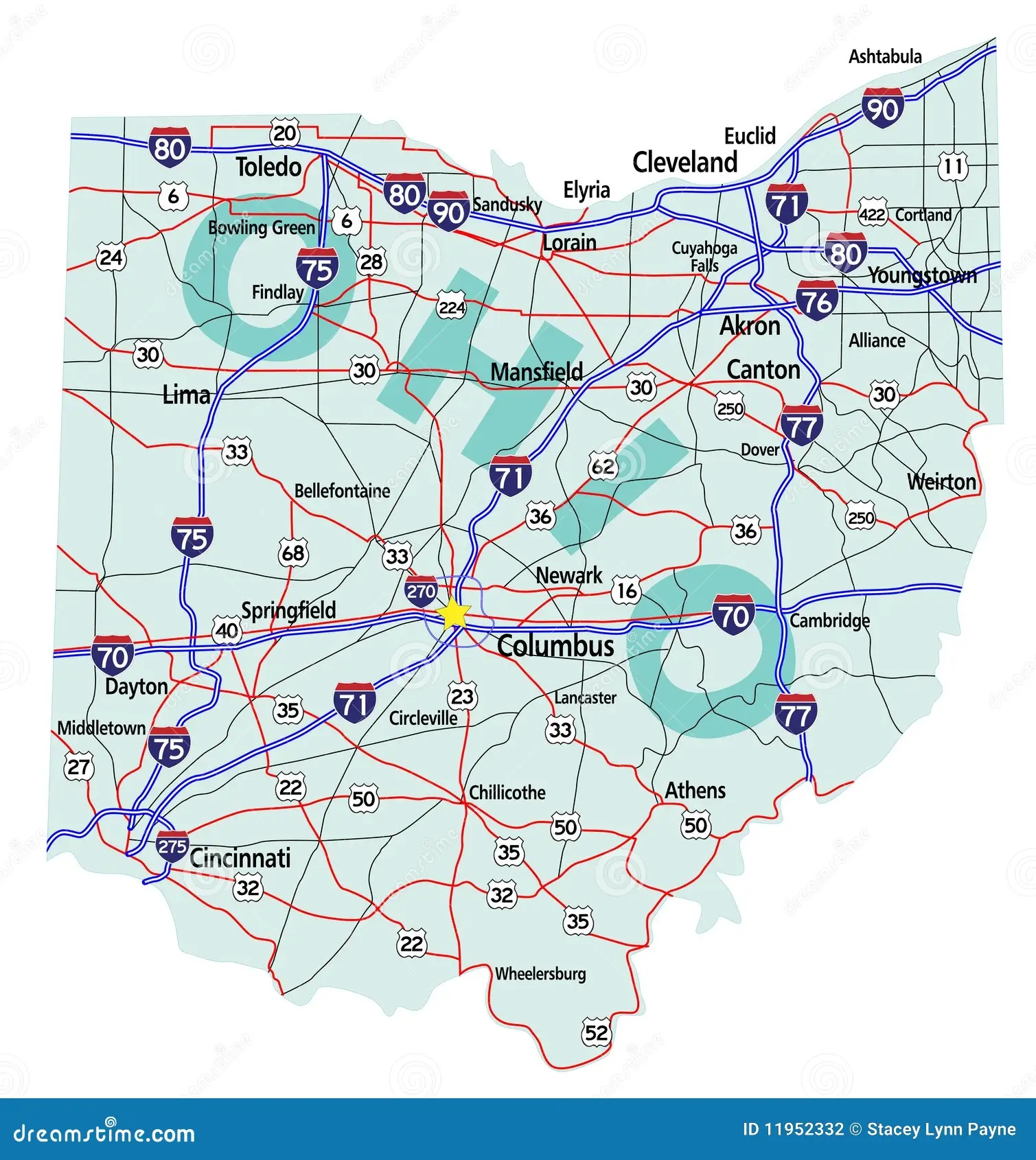Ohio Road Map Stock Illustrations 1 584 Ohio Road Map Stock Illustrations Vectors Clipart Dreamstime