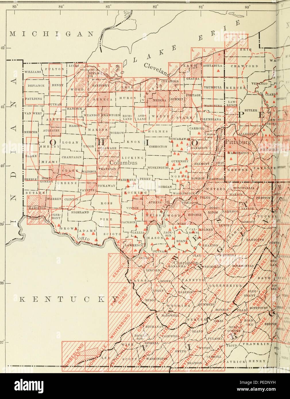 Printable Map Of Pennsylvania West Virginia Ohio