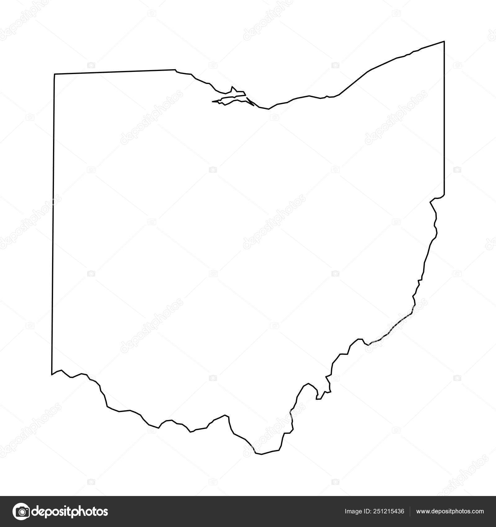 Printable Ohio Map Outline