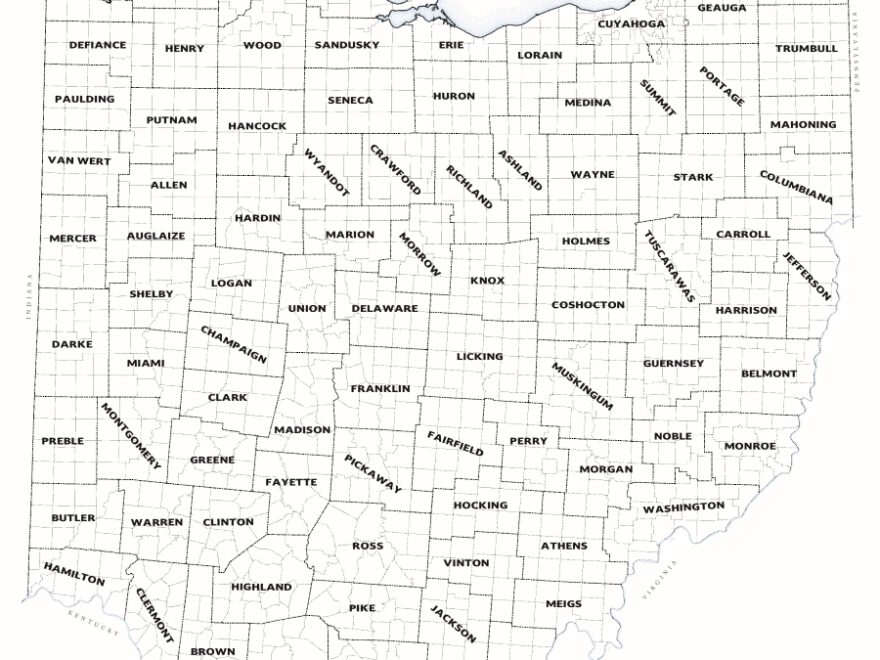 Ohio Townships Map Ohio Township Association