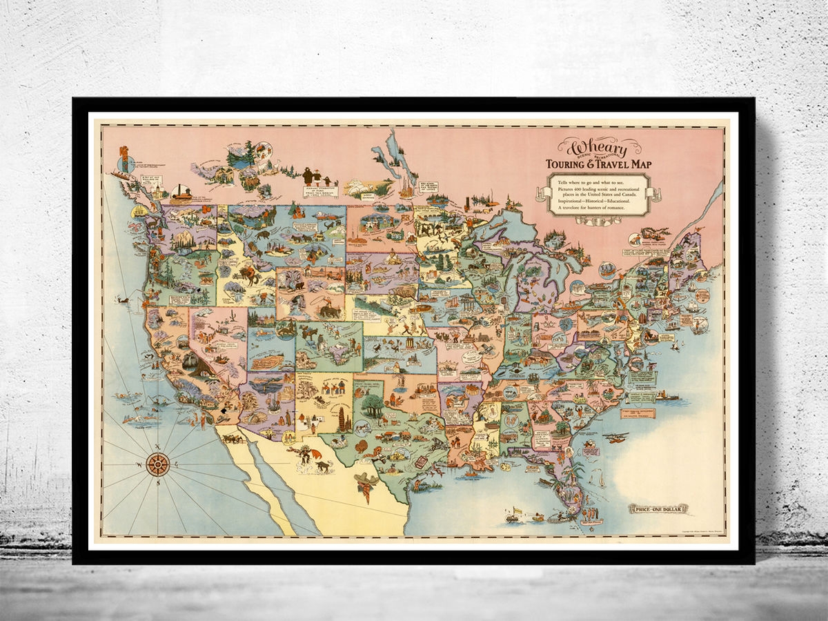 Travel Map Of United States Printable Travel Map Of United States Printable