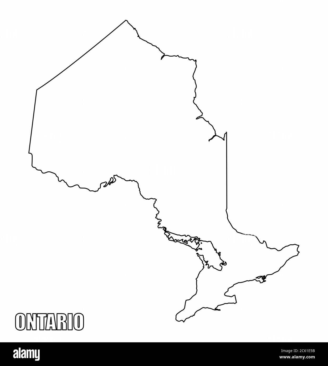 Printable Blank Map Of Ontario