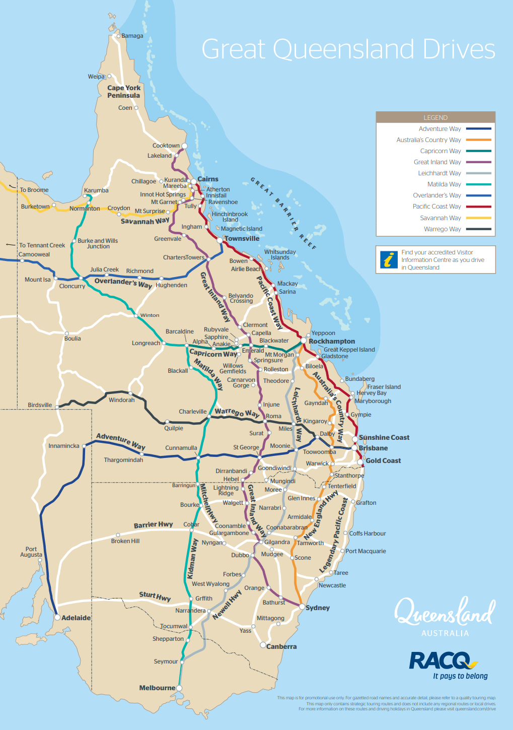 Queensland Road Maps Printable