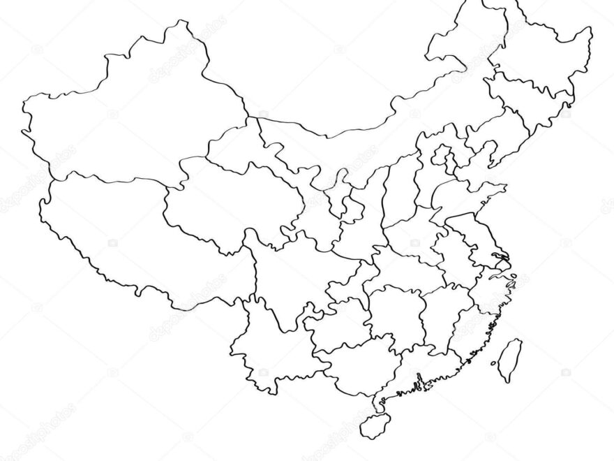 Outline Map China Stock Vector By BlackLava36 192857586