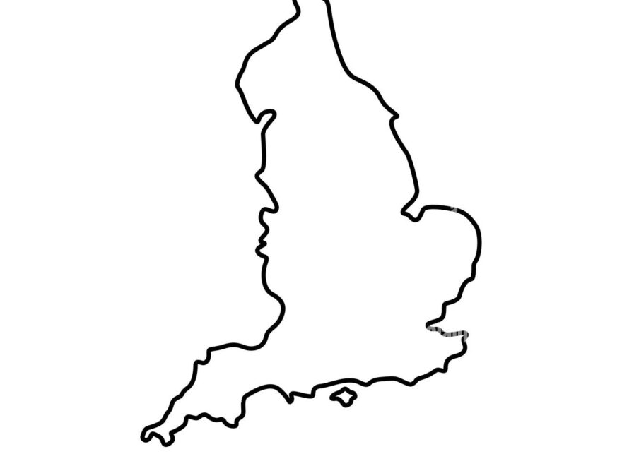 Outline Map Country England Cut Out Stock Images Pictures Alamy