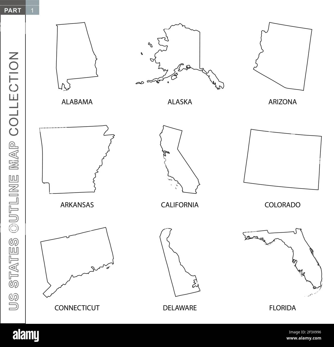 Printable State Outline Maps