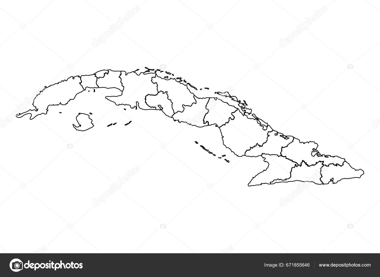 Blank Map Of Cuba Download Printable
