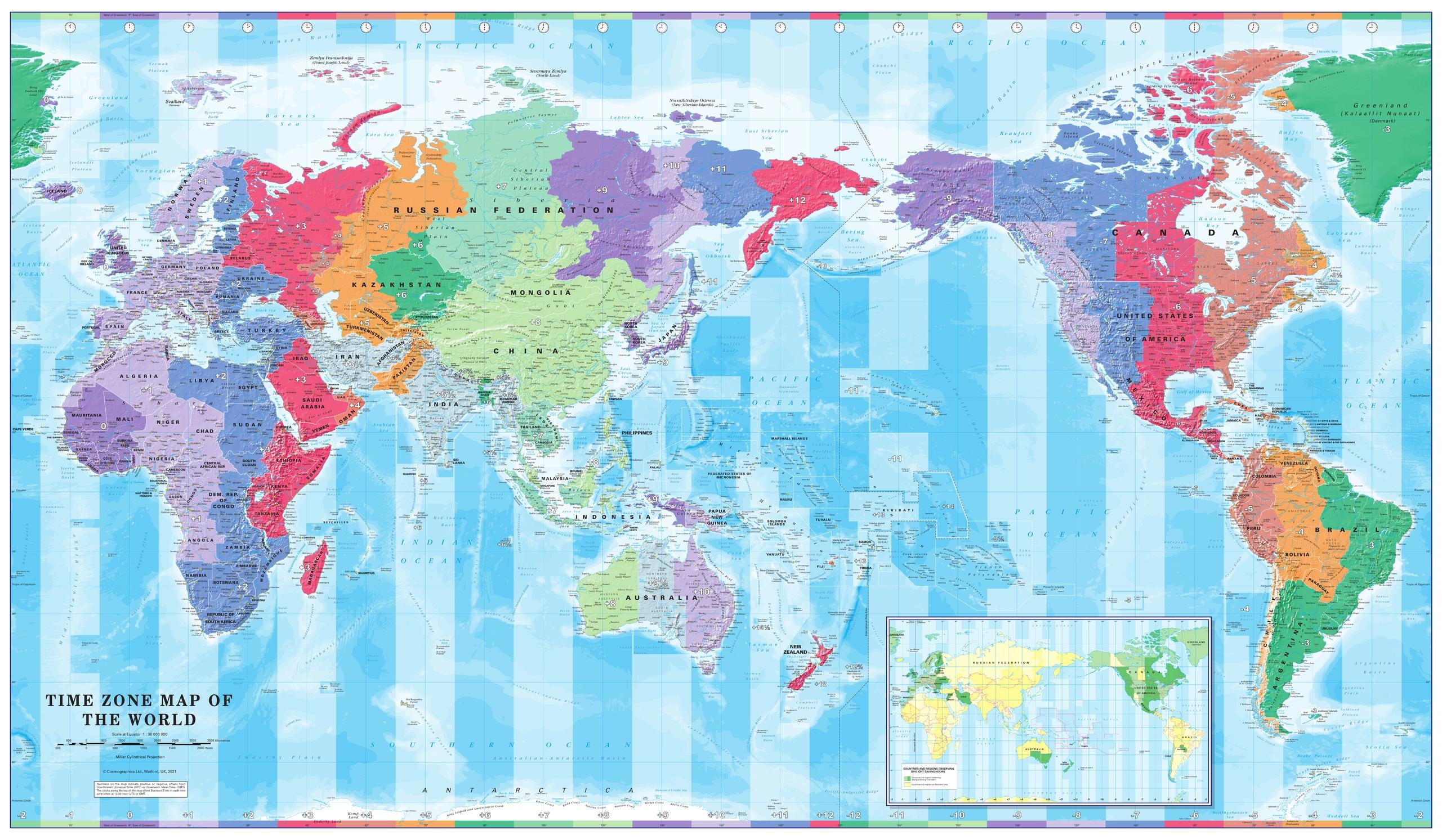 Printable Time Zone Map With States