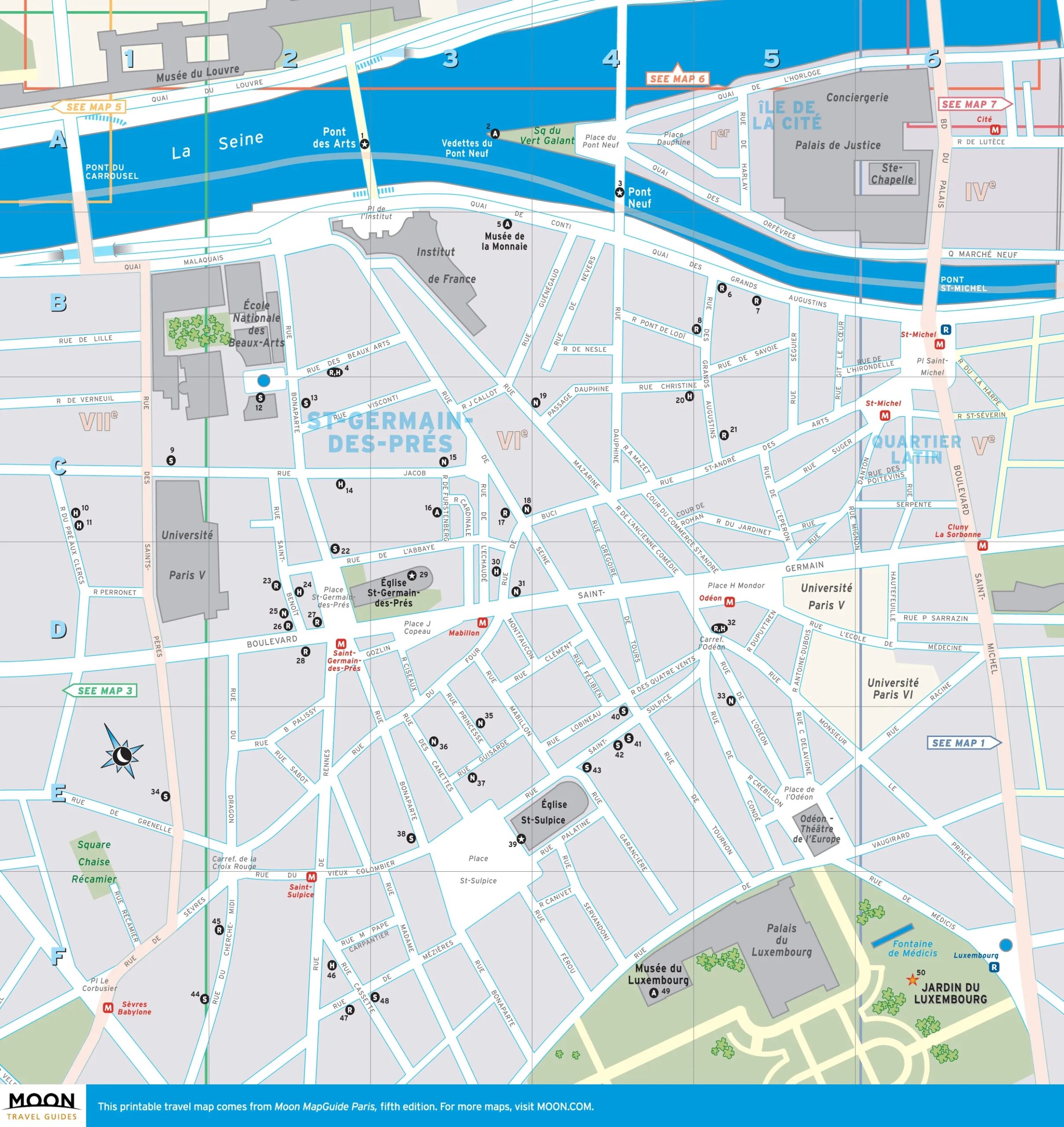 Street Map Of Paris France Printable