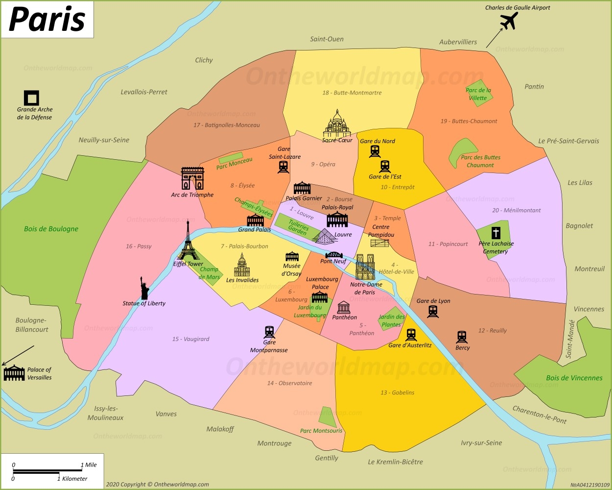 Paris Map France Detailed Maps Of Paris