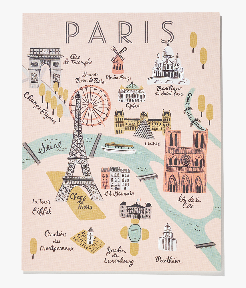 Tourist Map Of Paris Printable Free Download