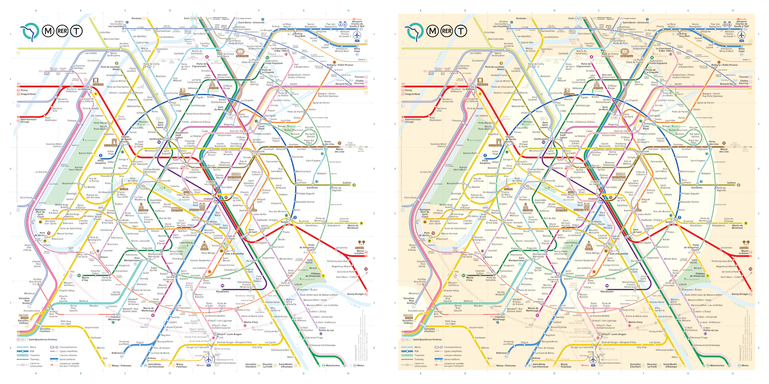 Printable Map Of Paris Metro