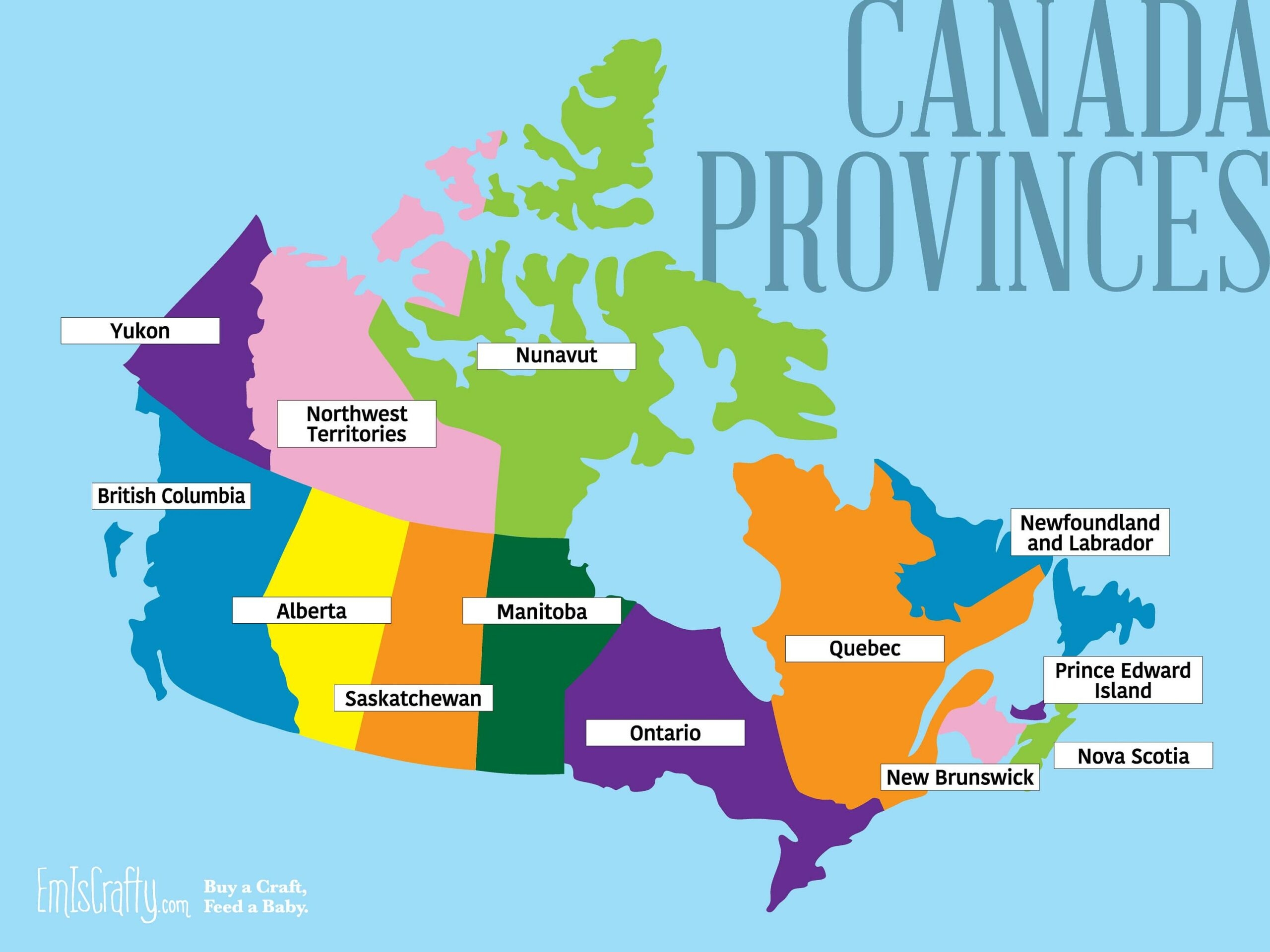 Pattern For Canada Map Canada Provinces And Territories SVG Cut Files PDF Canada Printable Poster Em Is Crafty