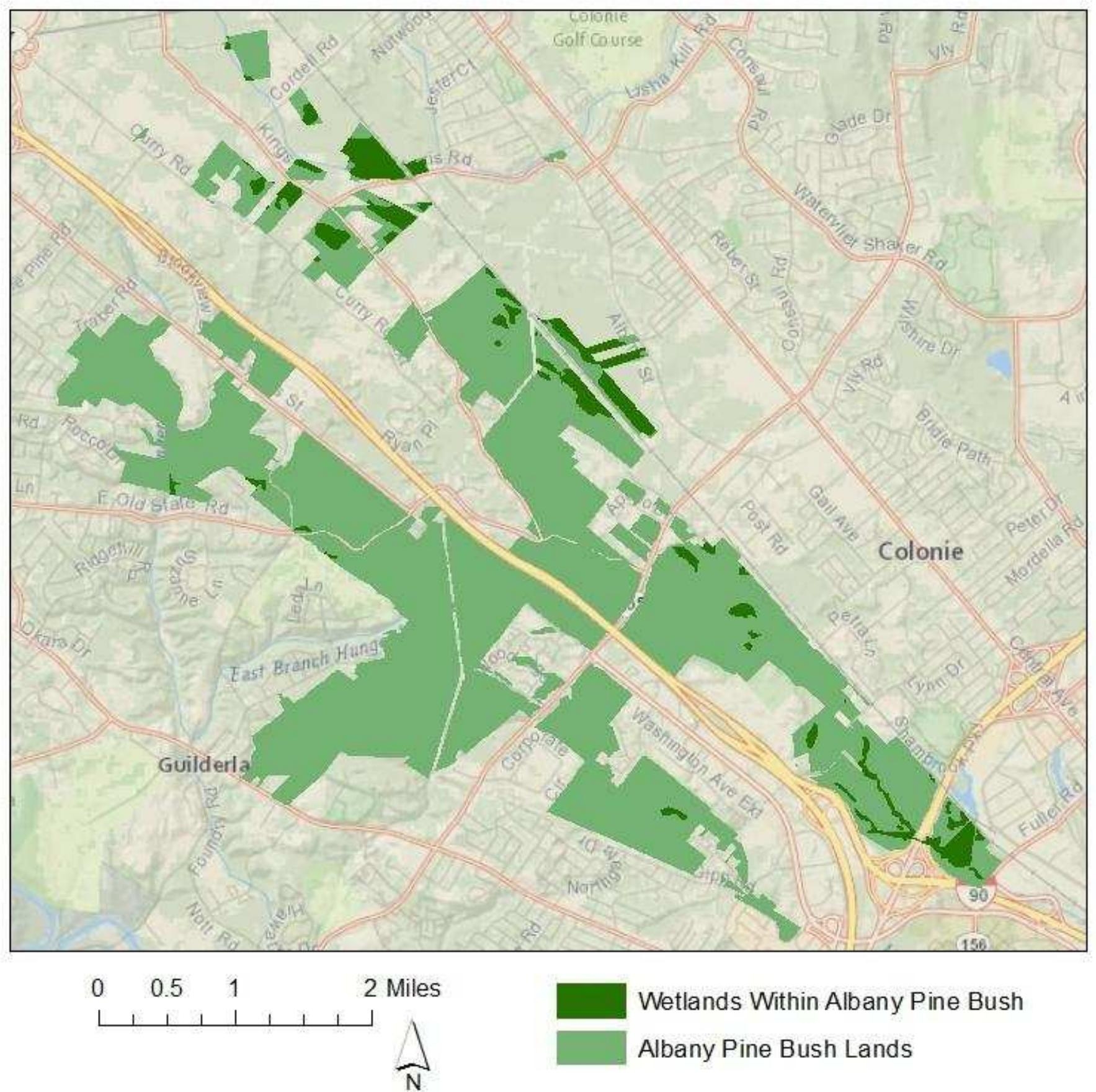 Printable Usgs Map Pine Bush Quad