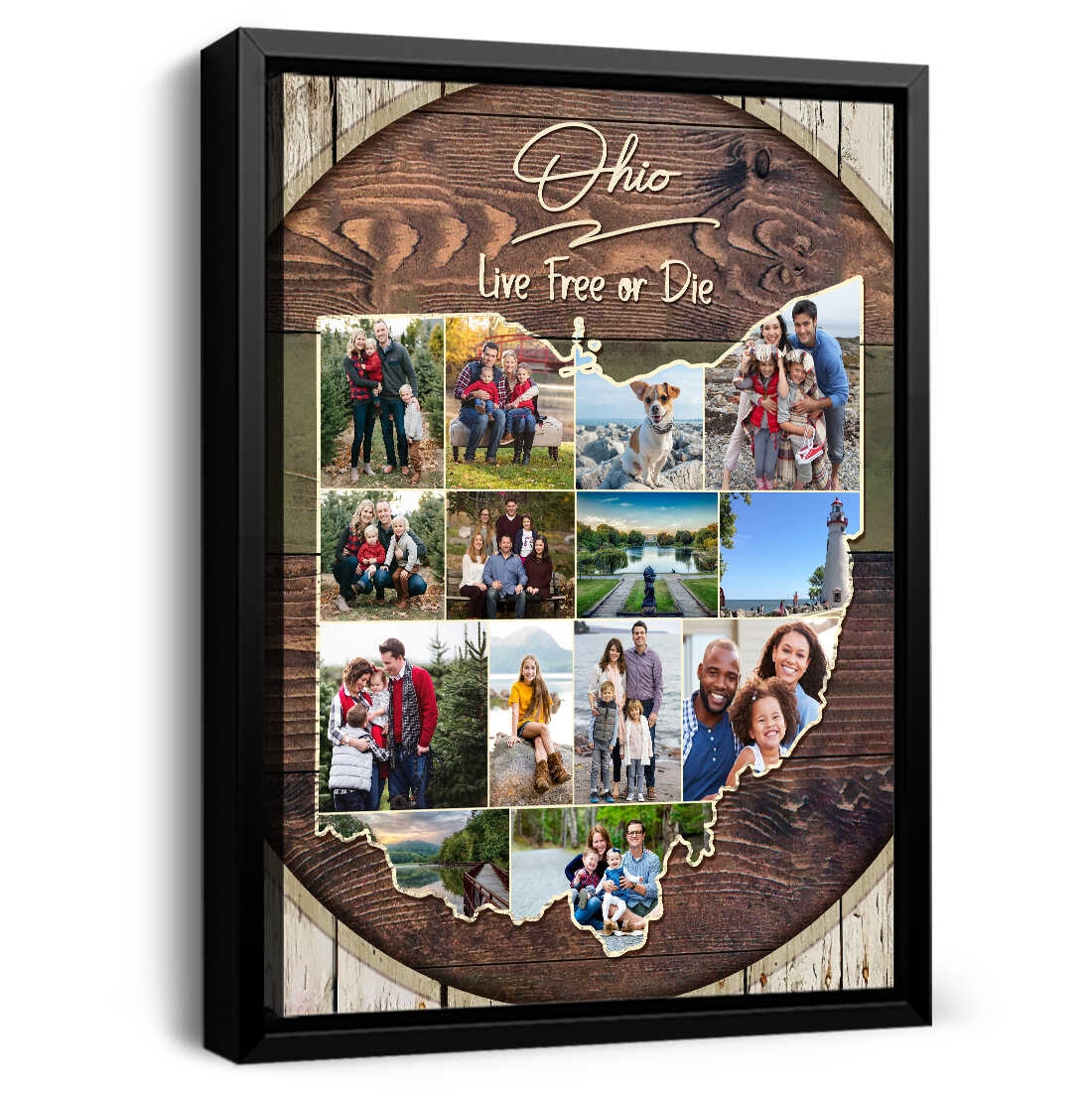 Printable Ohio Map Frame Free