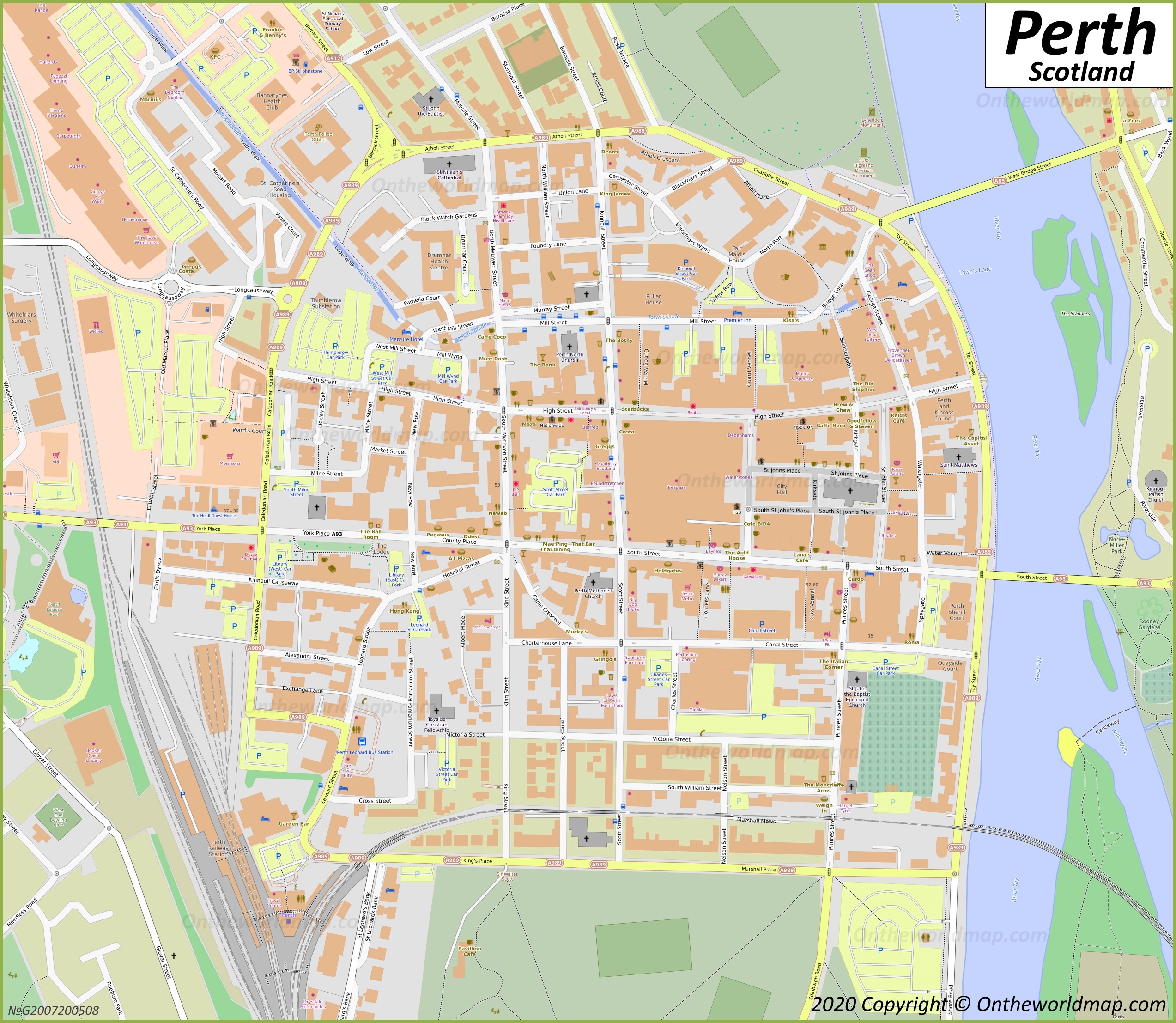 Perth Maps Scotland UK Discover Perth With Detailed Maps