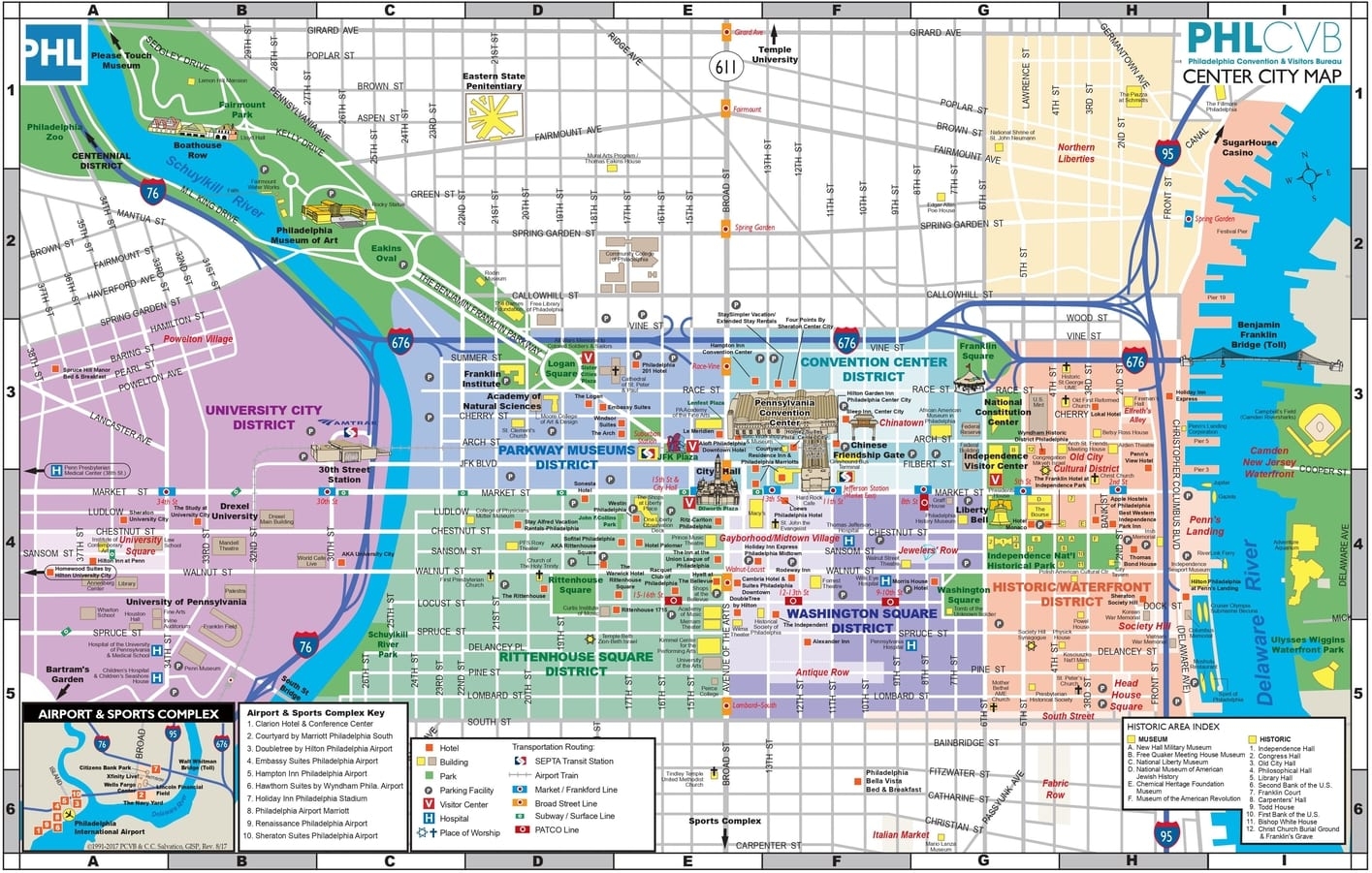 Philadelphia Maps The Tourist Map Of Philly To Plan Your Visit