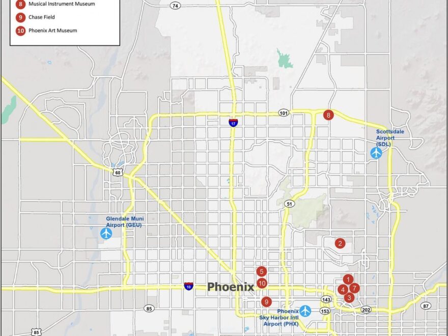 Phoenix Arizona Map GIS Geography