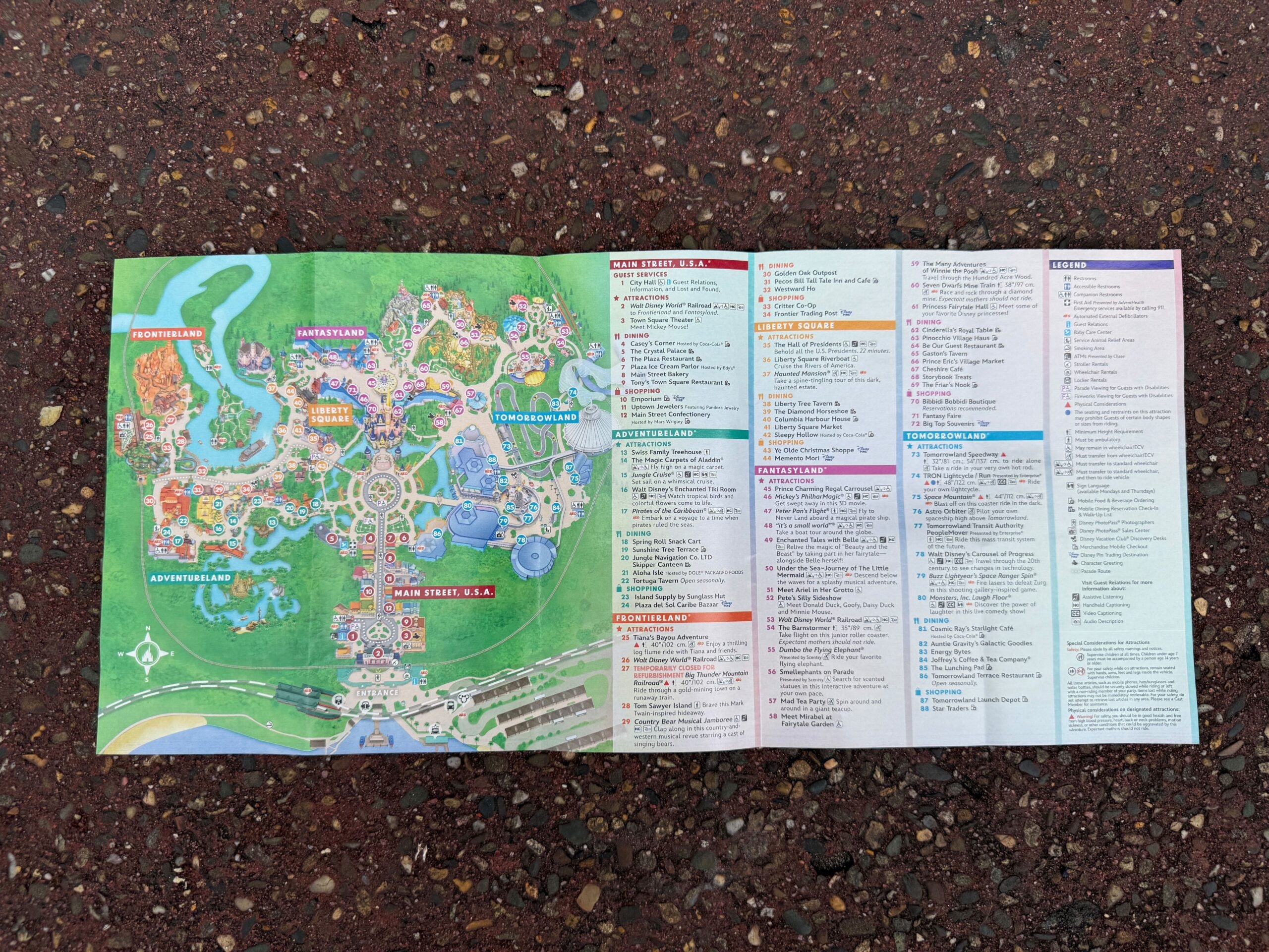 Magical Kingdom Map Printable