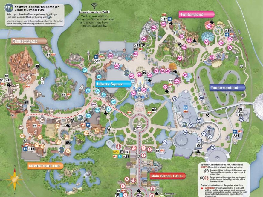PHOTOS New Magic Kingdom Guide Map Shows Changes To The Hub Area Worksheets Library