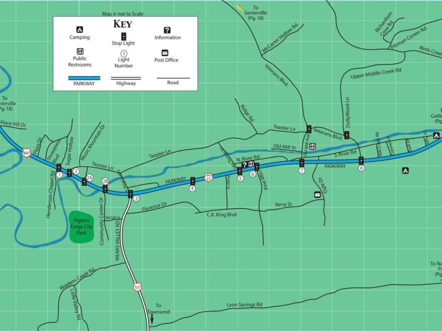 Pigeon Forge Map Pigeon Forge TN Map