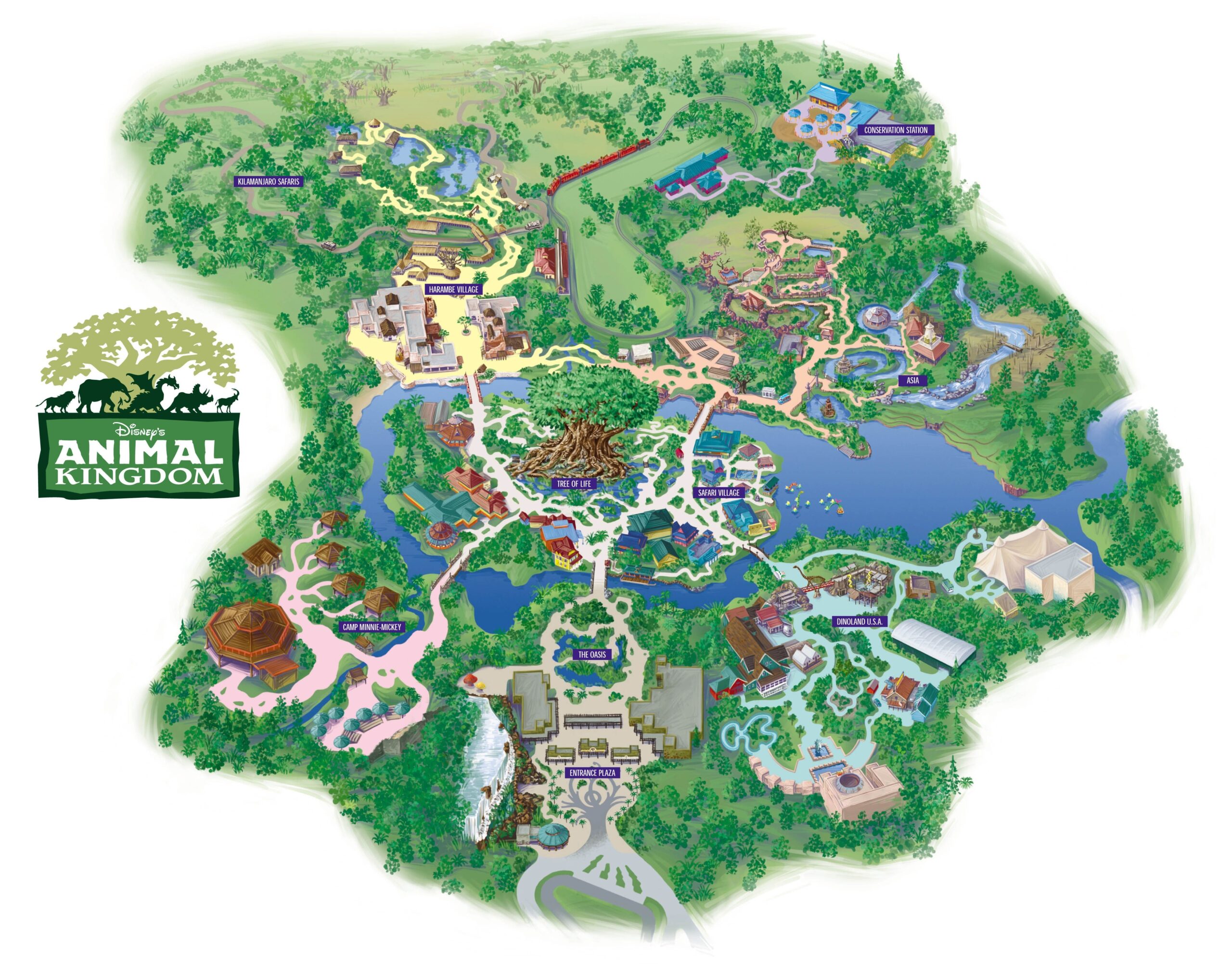 Disney Animal Kingdom Printable Map