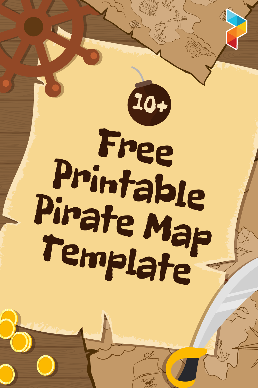 A5 Printable Pirate Map