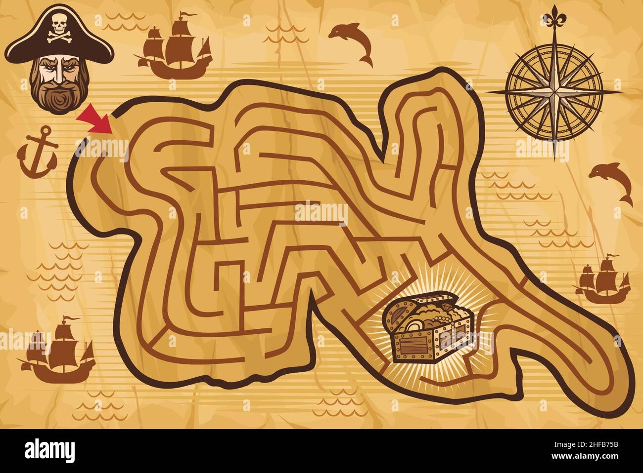Treasure Map Mazes Printable