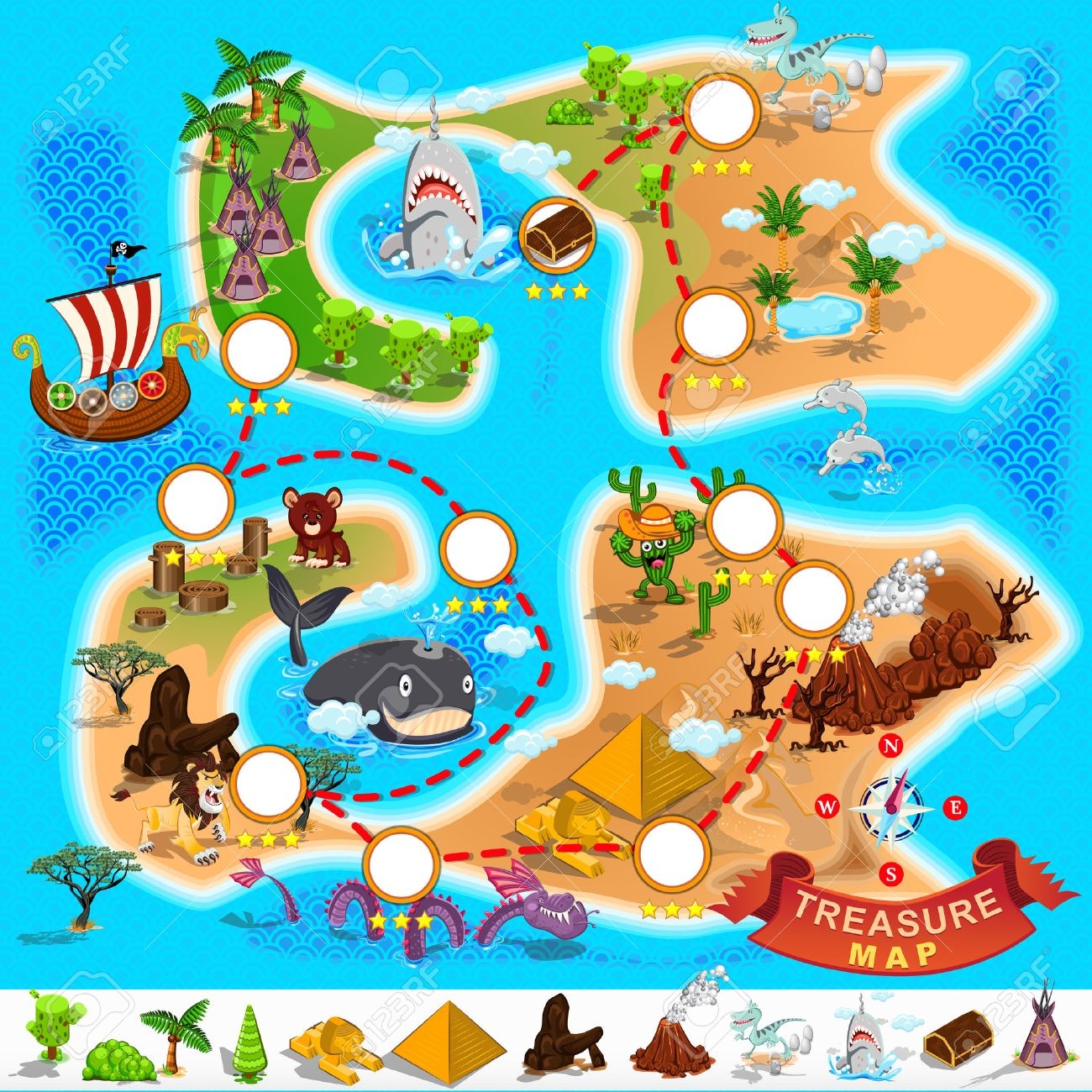 Free Printable Pirate Map