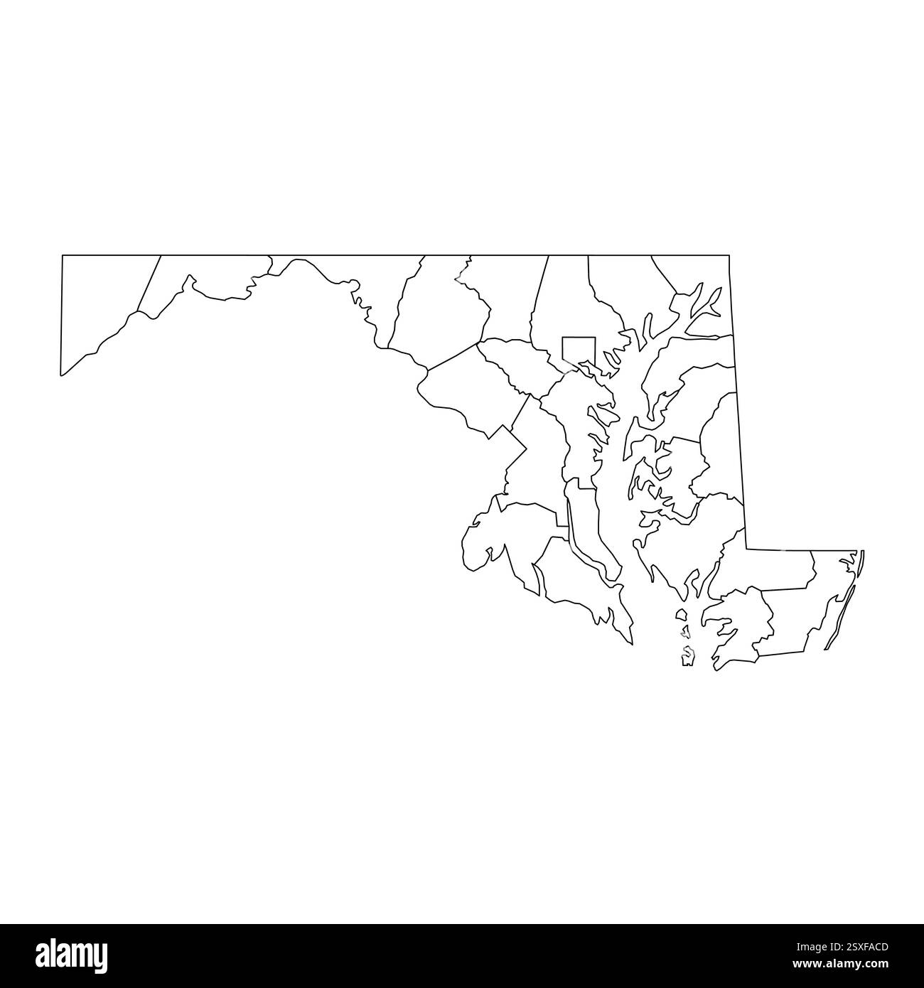 Maryland Counties Map Printable