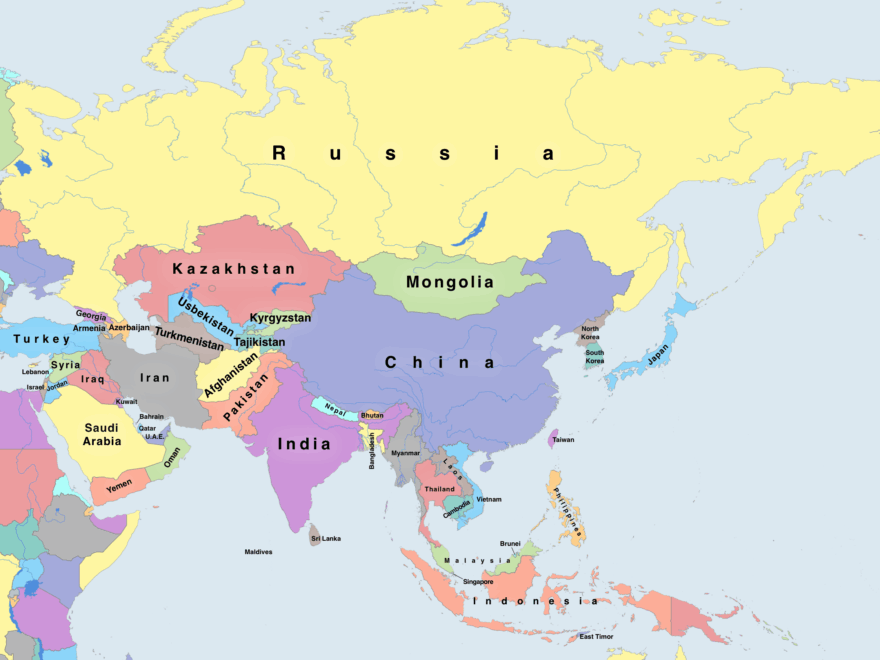 Political Maps Of Asia Mapswire