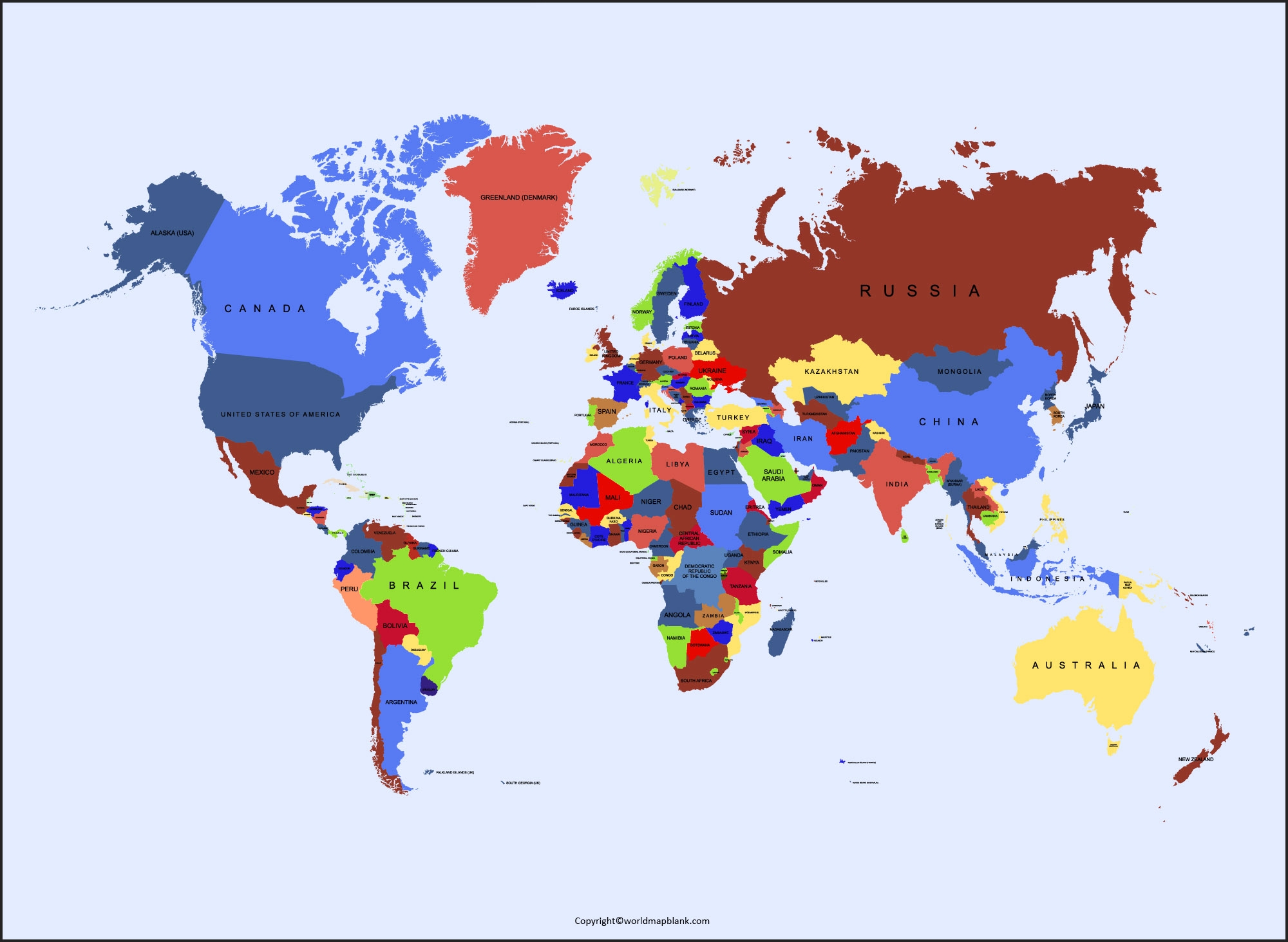 Free Printable Maps Of Countries